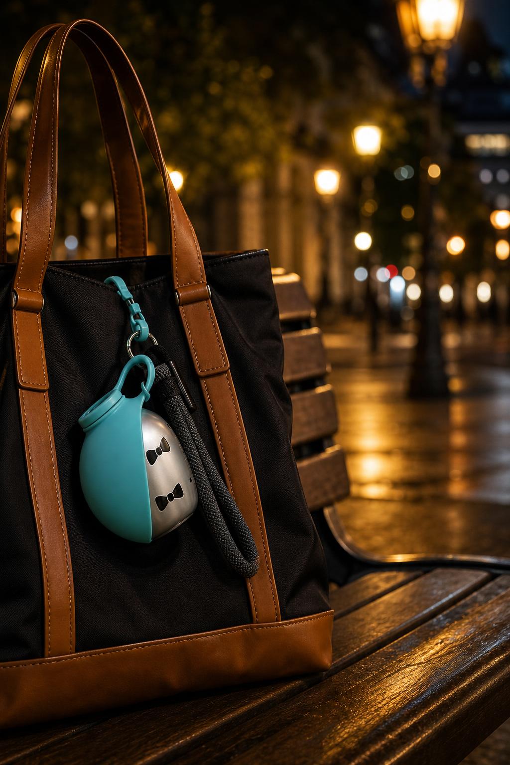 Cuelga del bolso o la mochila